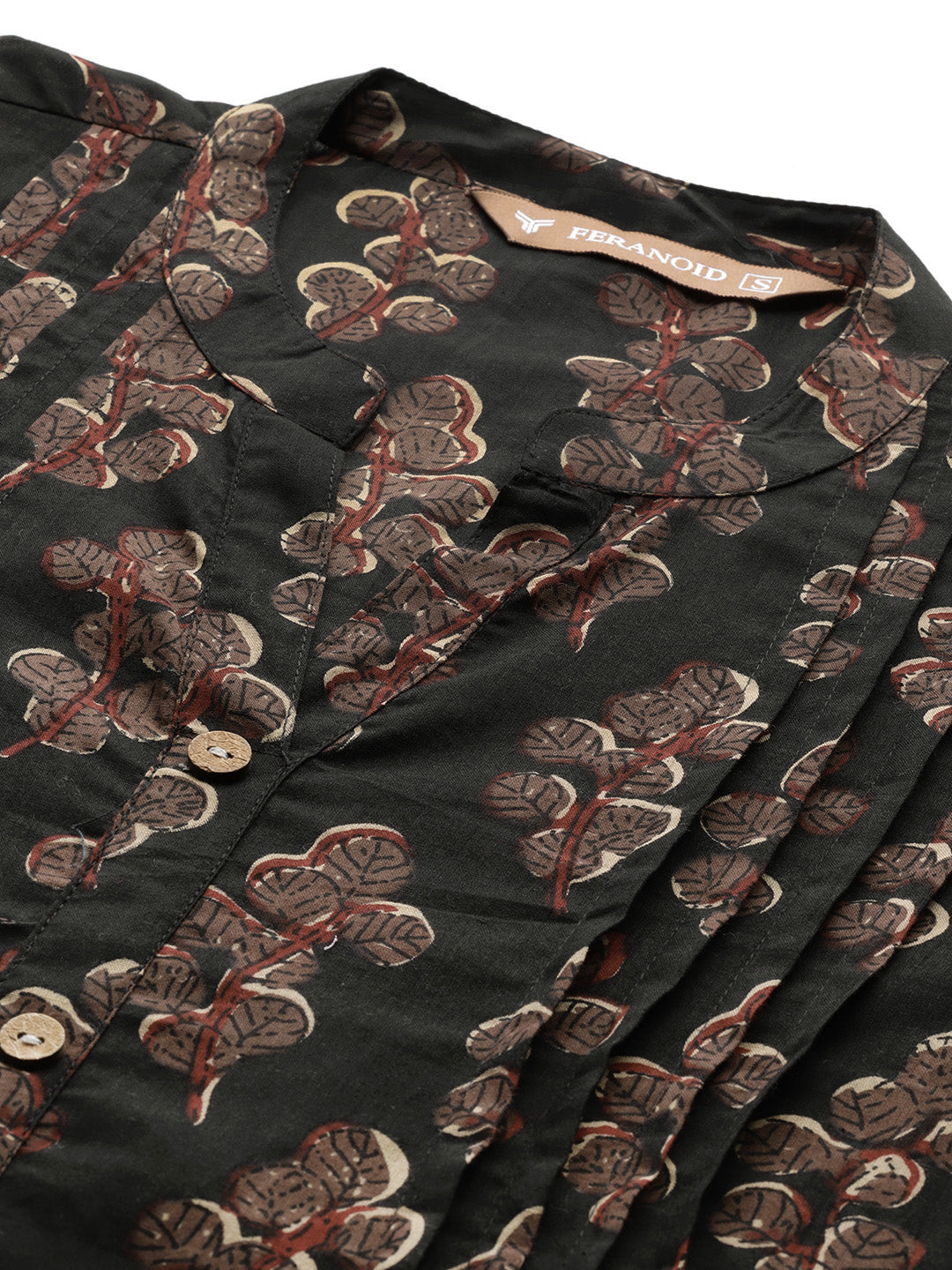 Elegant Mandarin Collar Printed Tunic “ Stylish & Comfortable, Sizes