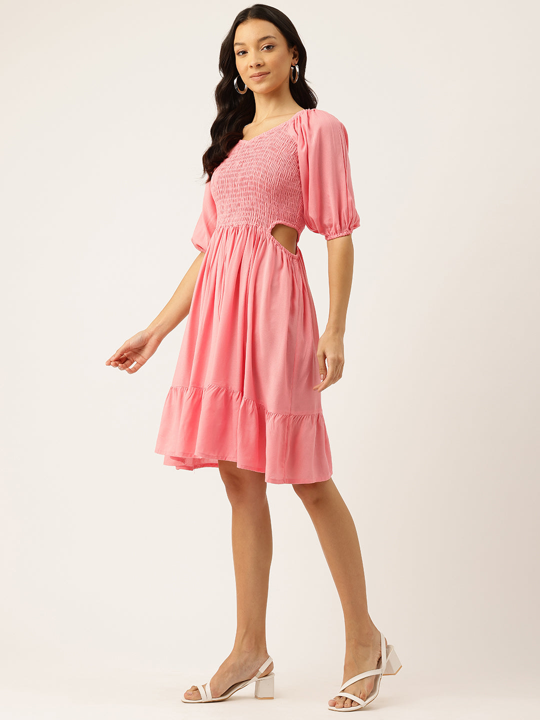 Womens Floral Print Rayon Flared Dress | Soft & Lightweight | Casual Fit | Sizes XS“XXL
