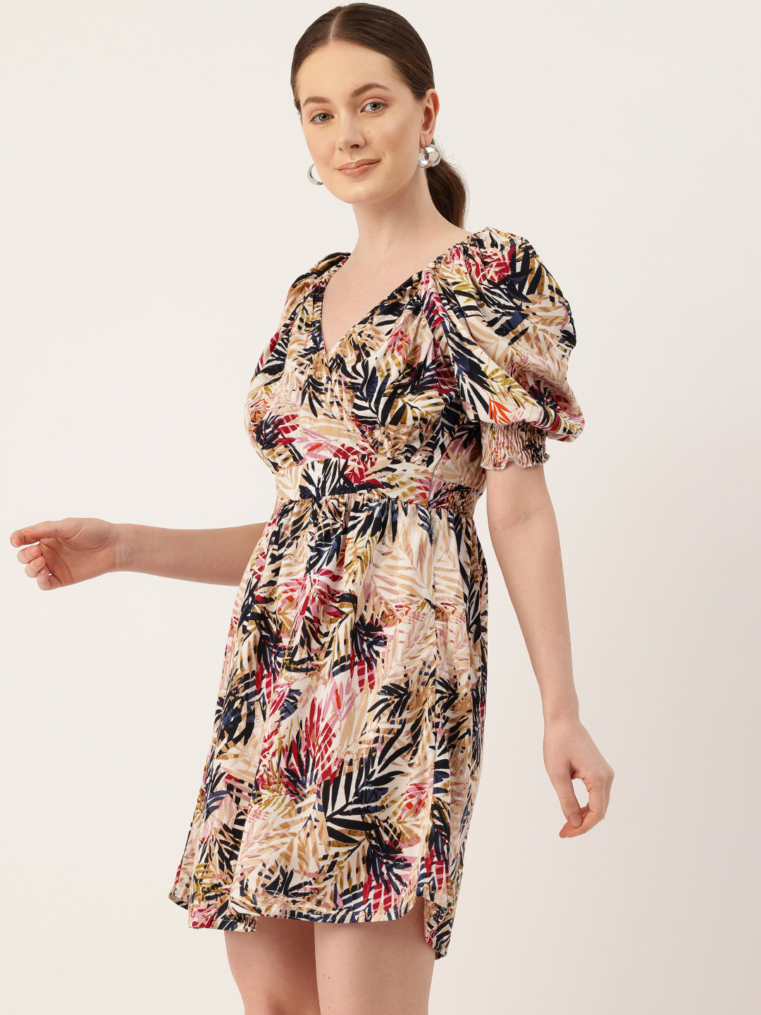 Womens Floral Print Rayon Flared Dress | Soft & Lightweight | Casual Fit | Sizes XS“XXL