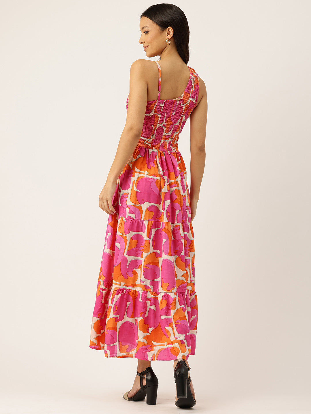 Womens Floral Print Rayon Flared Dress | Soft & Lightweight | Casual Fit | Sizes XS“XXL