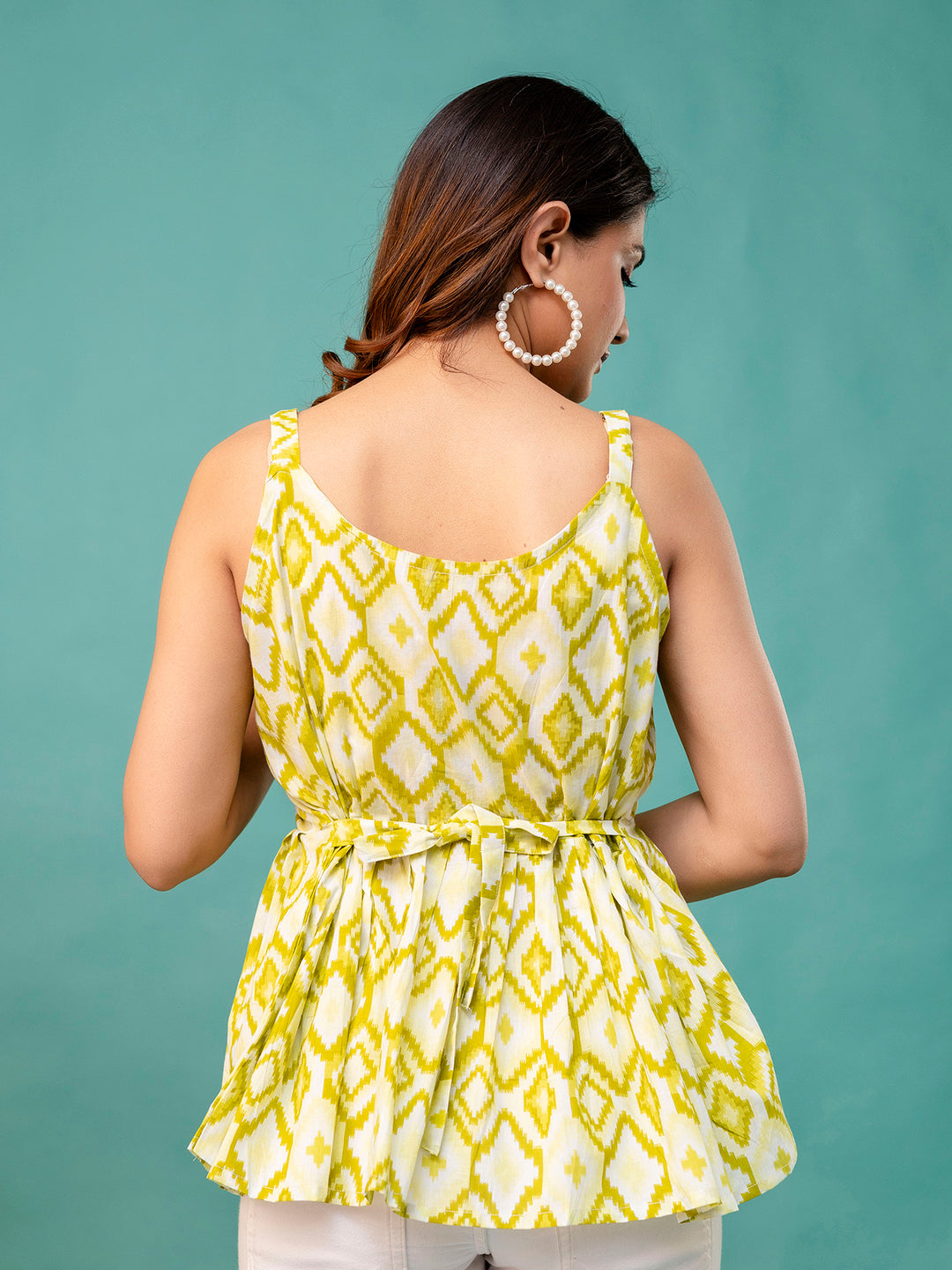 Strappy Peplum Top “ Flattering Fit, All-Day Comfort, Sizes XS“XXL.
