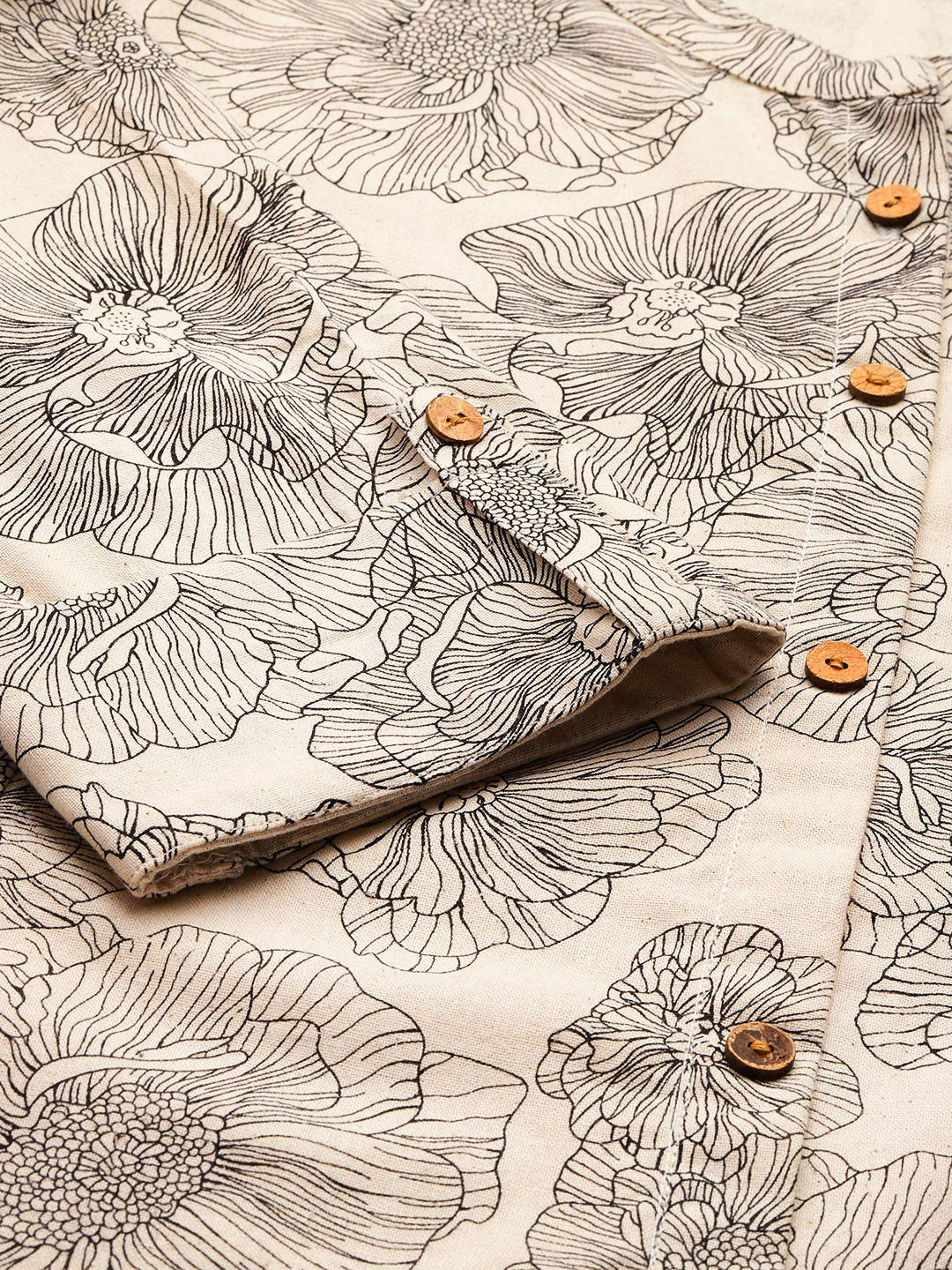 Printed Mandarin Shirt “ Casual &amp; Chic