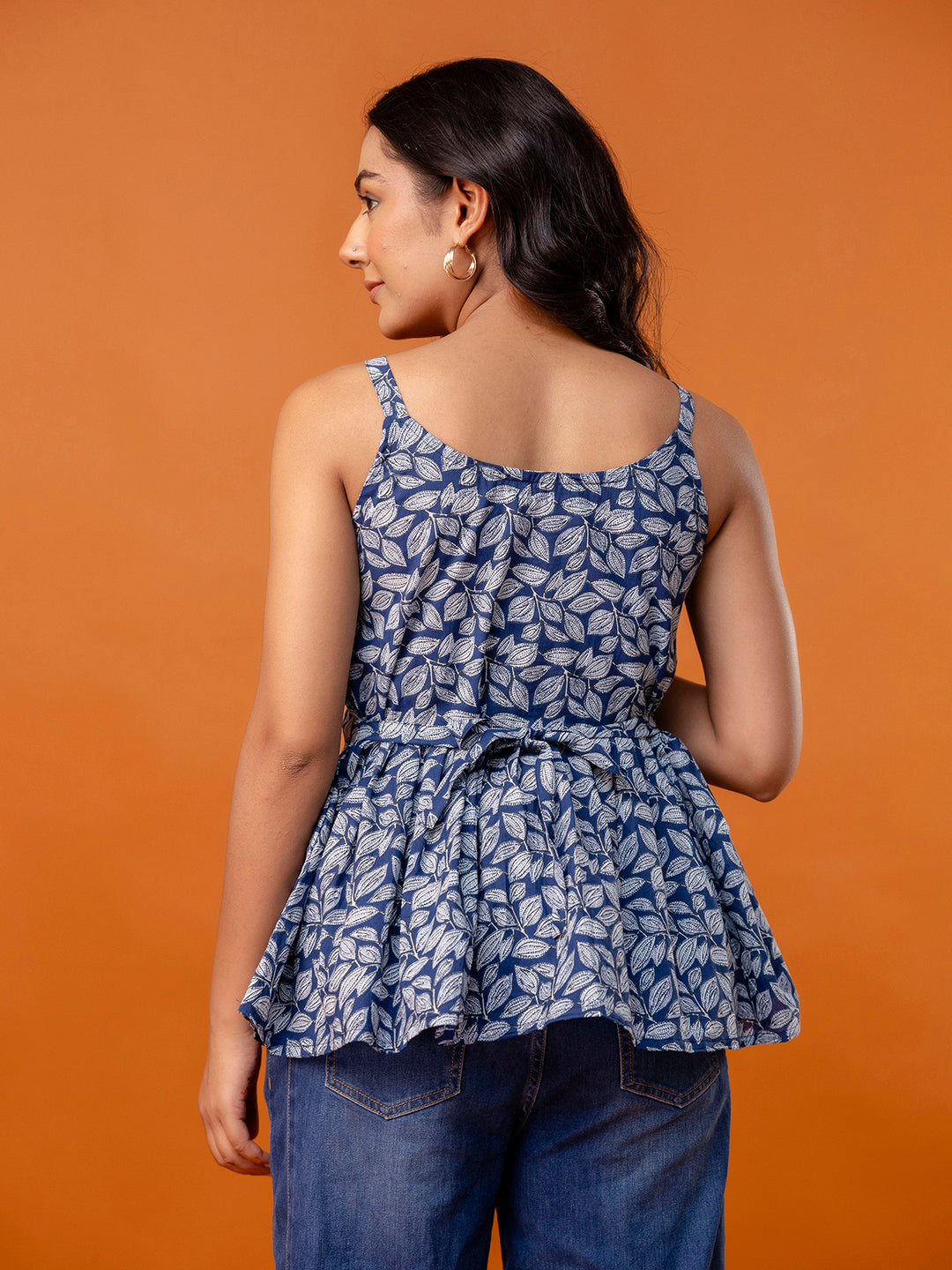 Strappy Peplum Top “ Flattering Fit, All-Day Comfort, Sizes XS“XXL.