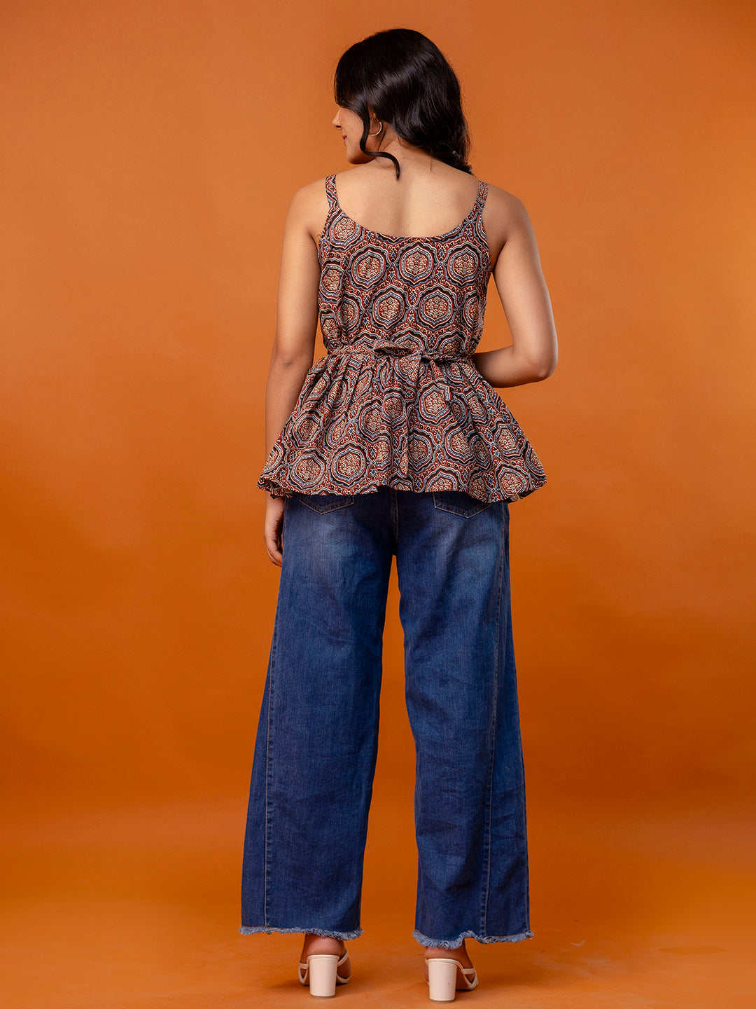 Strappy Peplum Top “ Flattering Fit, All-Day Comfort, Sizes XS“XXL.