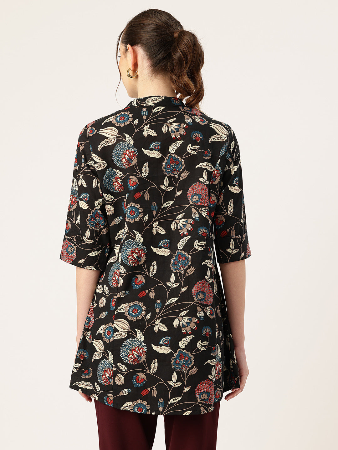 Printed Mandarin Shirt “ Casual &amp; Chic