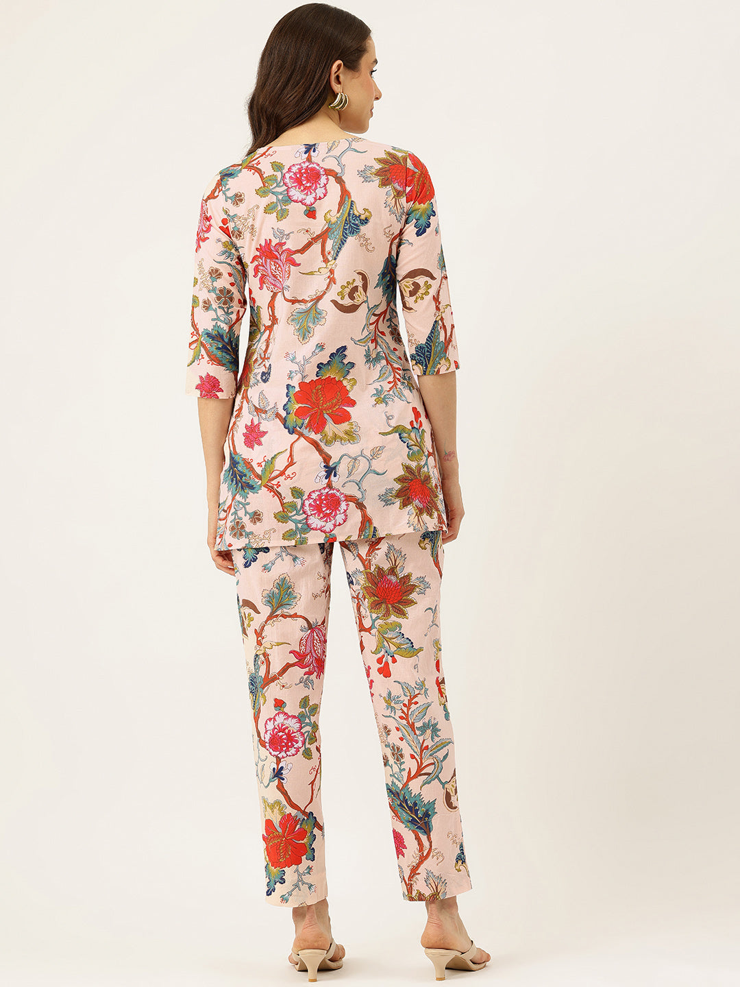 Printed Cotton Kurti &amp; Pant Set “ Breezy Prints, Chic Fit
