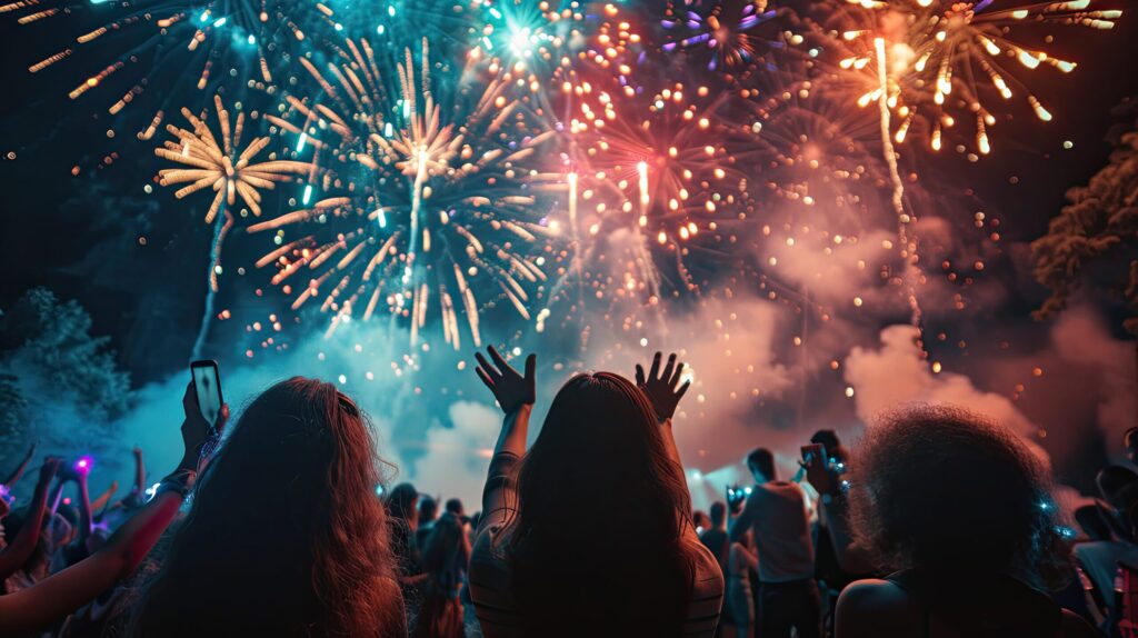A Fireworks Display That Synced with Music