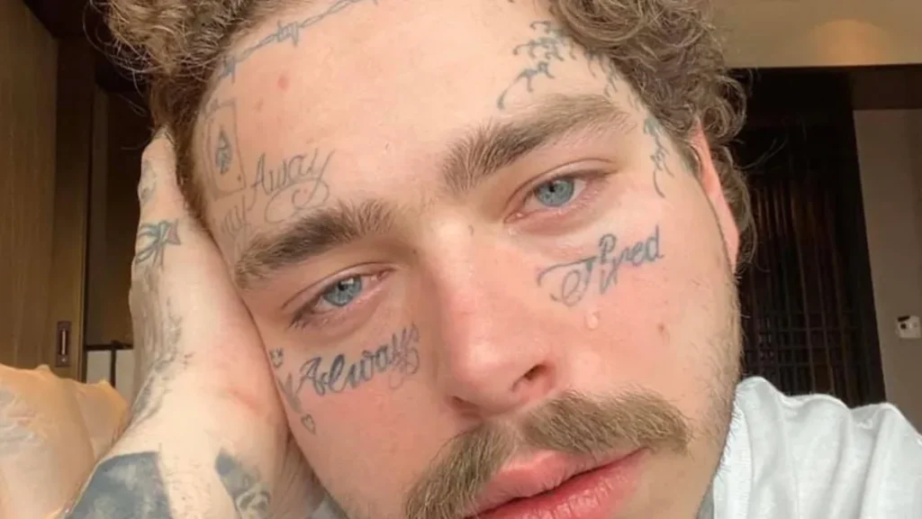 'Always Tired' tattoo by Post Malone