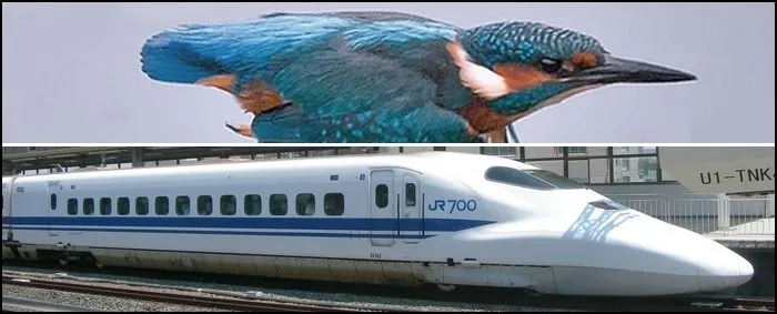 Bullet Trains Shaped by Kingfishers