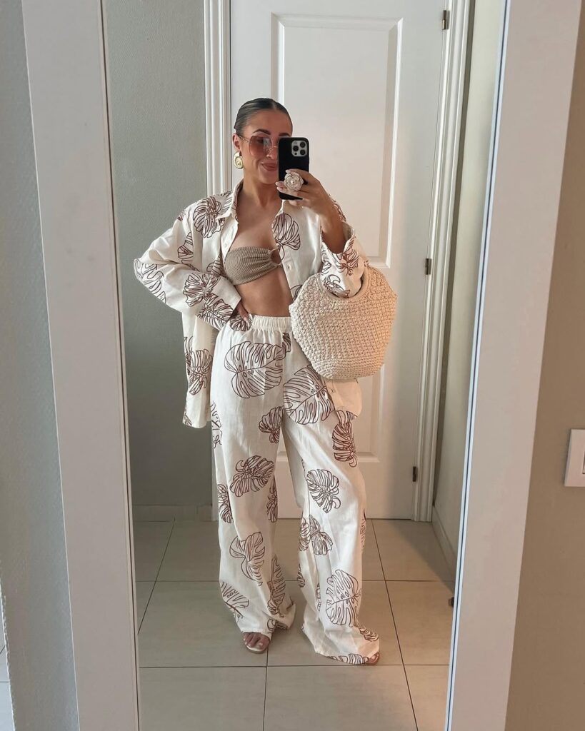 Palm Print Co-ord Set