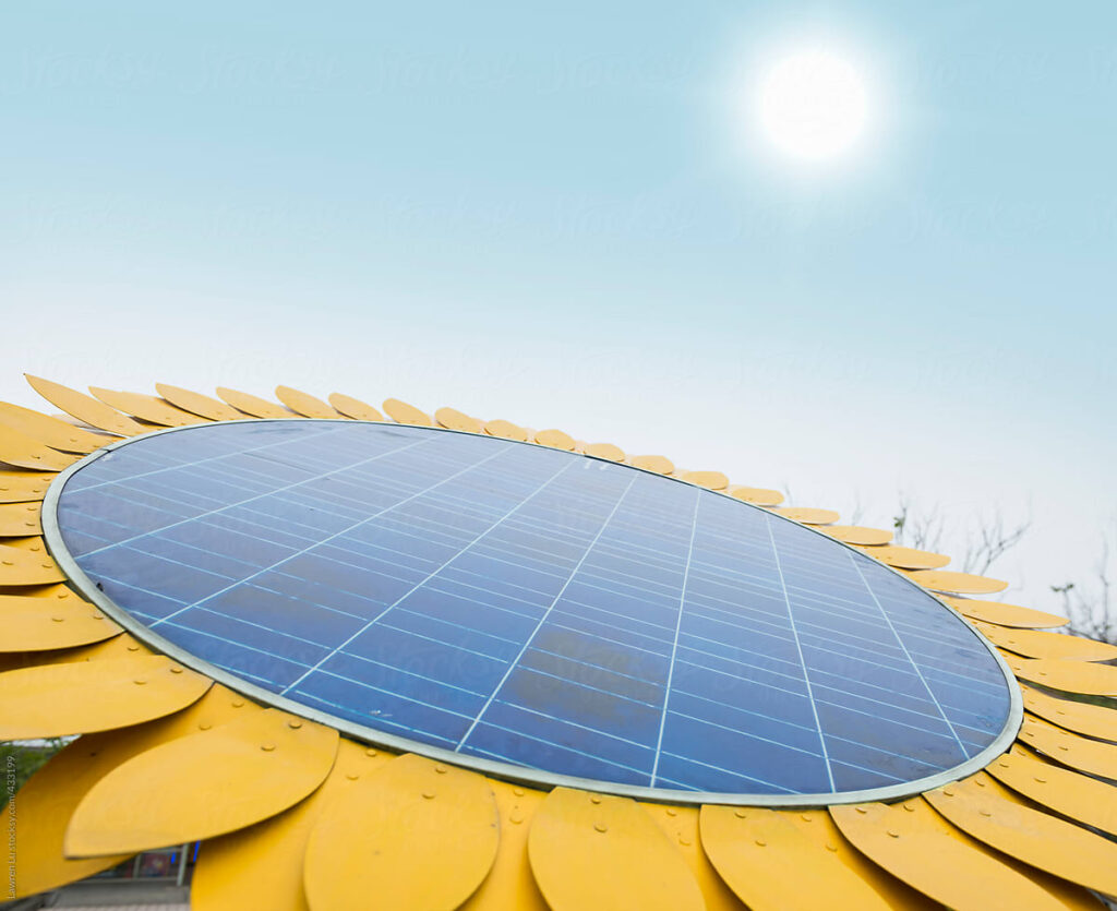 Solar Panels Modeled After Sunflowers