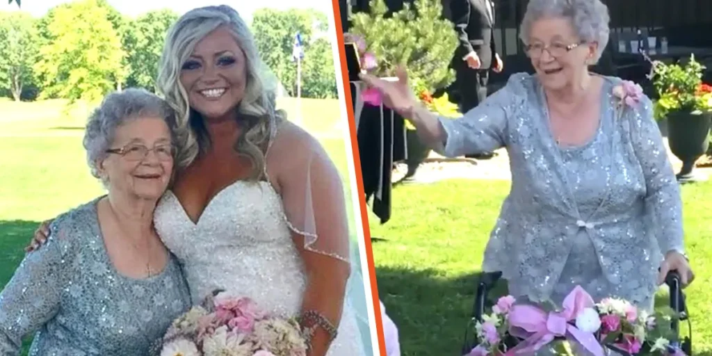 The Bride’s Grandma as the Flower Girl