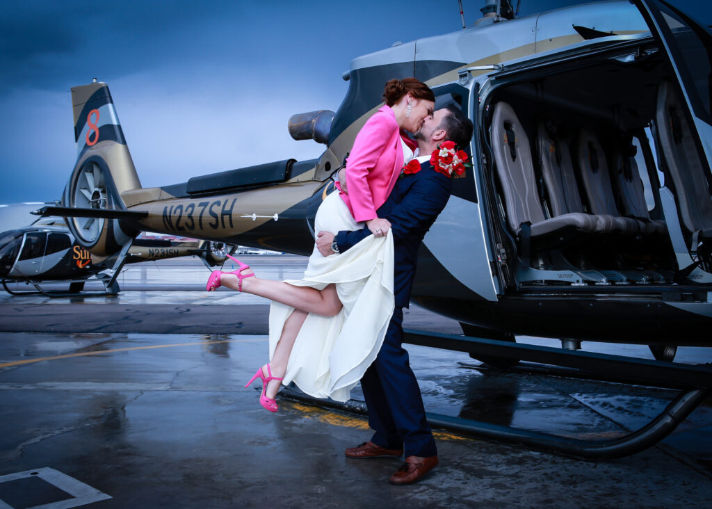 When the Bride Arrived by Helicopter